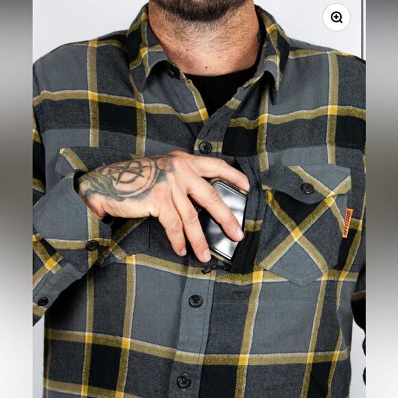 Off The Grid Destroyer Flannel Castlerock Small NWT in packaging - Picture 2 of 6